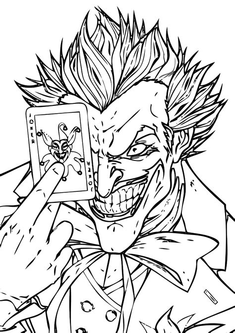 You can also place your child's work in her room. Joker coloring pages | Coloring pages to download and print