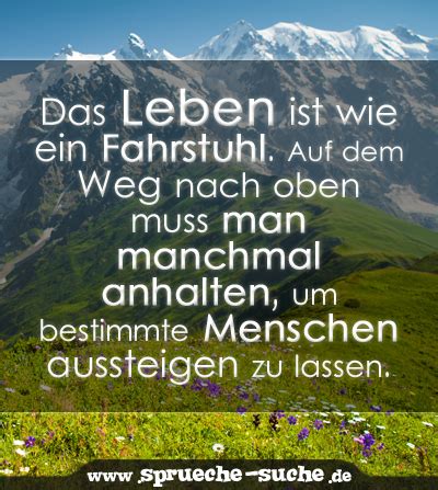 Der krumme baum lebt sein leben, der gerade baum wird ein brett. Das Leben ist wie ein Fahrstuhl. Auf dem Weg nach oben ...