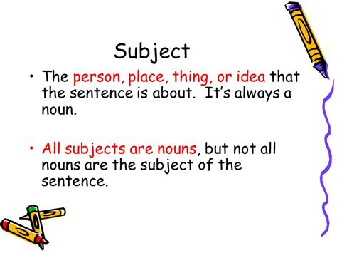 A noun clause is a clause that plays the role of a noun in a sentence. What is Subjects and Objects in a Sentence? - English ...