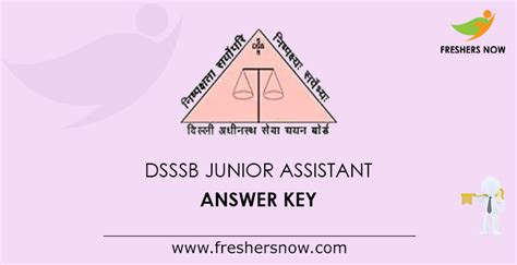 Kpsc icds anganwadi supervisor answer key 2020: DSSSB Junior Assistant Answer Key 2019 PDF Out | Grade 4 ...