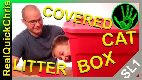 You now know how to make a cat litter box enclosure to hide this ugly plastic litter box. how to make a covered litter box - YouTube