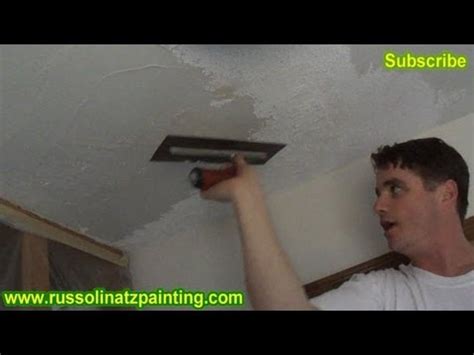 Drywalls are easy to install compared to plaster and other materials. DIY Ceiling Repair - Skim Coat over a Painted Popcorn ...