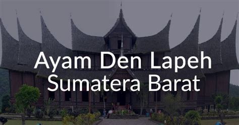 Berikut ini adalah lirik lagu ayam den lapeh yang merupakan salah satu lagu daerah sumatera barat. Beloved Citra's: 5 Lagu Daerah Nusantara