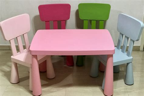 Sold by clear direct and ships from amazon fulfillment. IKEA MAMMUT children's table & chairs ...