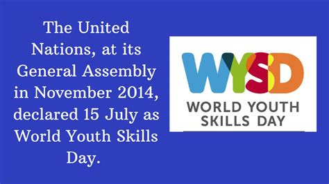 The stampede asked those entering the 2021 youth poster competition to incorporate into their artwork their impressions on what the event means to them personally and to the community. World Youth Skills Day 2020: History, Significance - YouTube