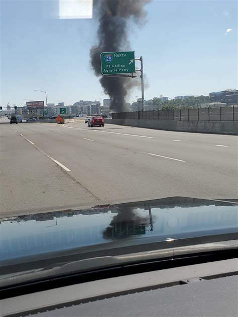 Colfax fire department is situated south of shady glen. Big fire near Colfax & I-25 : Denver