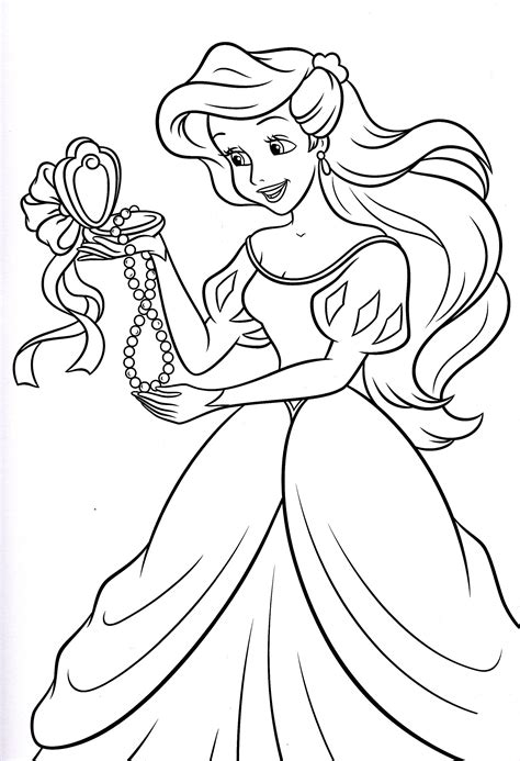 Explore the world of cinderella through games, videos, activities, movies, products, and more. Walt Disney Princess Are Seen Jewelry Coloring Page ...