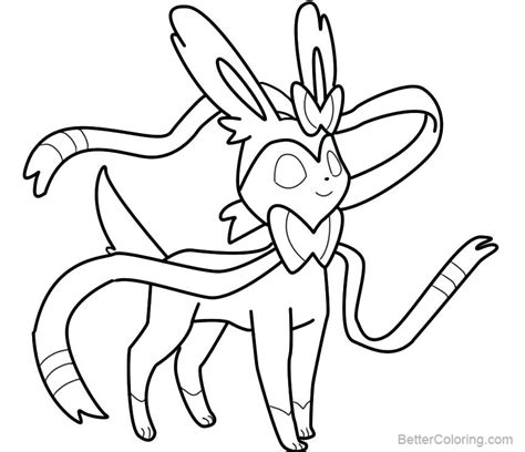 Swoobat pokemon coloring page free pokémon coloring pages coloringpages101. Sylveon from Pokemon Coloring Pages - Free Printable ...