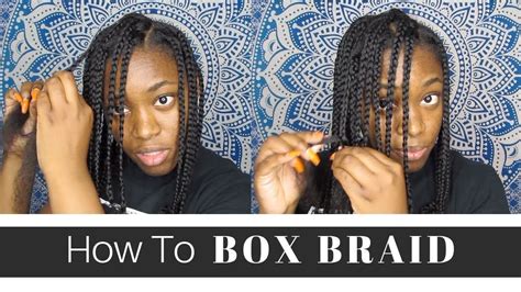 Celebrity hairstylist and braid expert sarah potempa show you exactly how to braid hair, showcasing 10 braids you can diy yourself. How To| Box Braids Protective Style Without Extensions - YouTube # extra jumbo box Braid… in ...