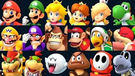 Super Mario Party - All Characters - YouTube