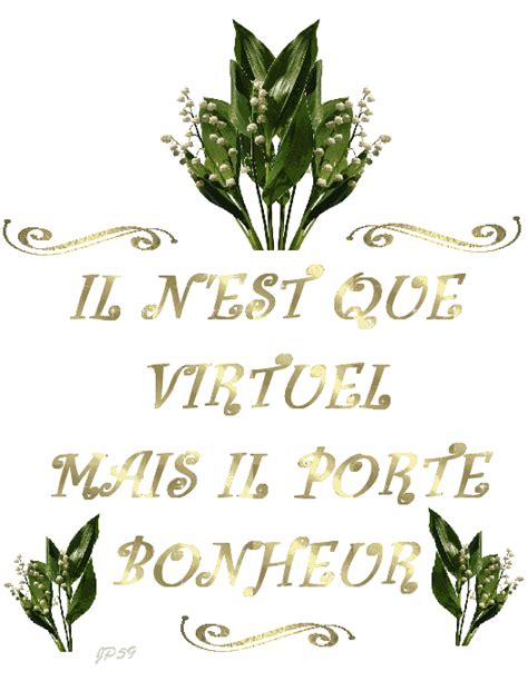 Avec un peu d'avance je vous souhaite un très bon 1er mai , une bonne fete aux travailleurs et je vous offre ces jolis brins de muguet !!! 1er mai