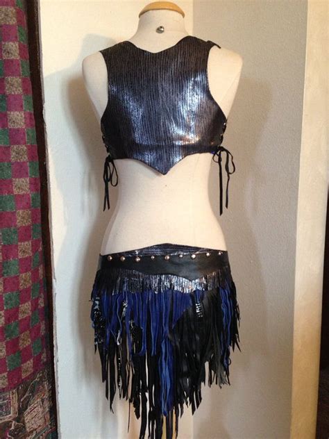 She was able to set several pieces on the company, teach classes, and sit on their board. Tribal Fusion costume fringy bustle leather skirt and ...