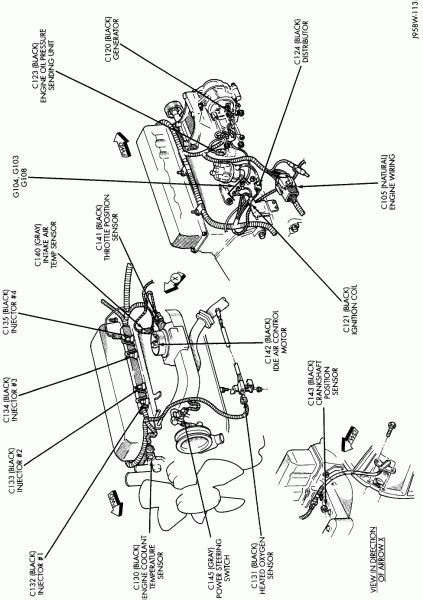 Vacuum hose diagram for 1988 jeep wrangler 4.2 i6. Jeep Wrangler Engine Diagram