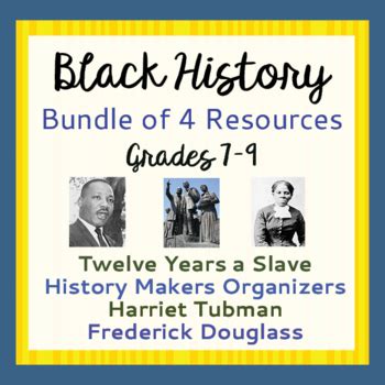 If so, please try restarting your browser. Black History BUNDLE 12 Years a Slave Harriet Tubman ...