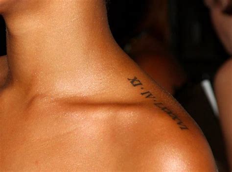 Chest tattoos are now a thing. A Guide To Rihanna's Tattoos: Her 25 Inkings And What They ...