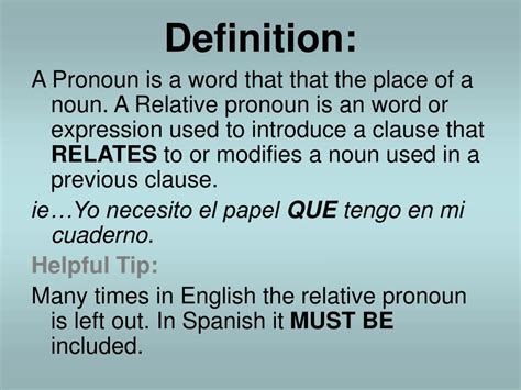 PPT - Relative Pronouns PowerPoint Presentation, free download - ID:5328948