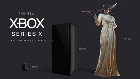 For resident evil village, capcom hired helena mankowska as lady dimitrescu's face model, and now the actress has taken it a step further with a cosplay inspired by the villain! Xbox compara tamanho de Xbox Series X com geladeira e Lady ...