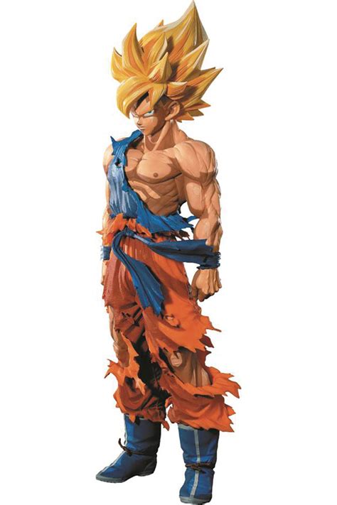 Setelah majin boo dikalahkan, bumi kembali damai dan goku bercocok tanam di sekitar kediamannya. Buy Merchandise Dragon Ball Z Super Saiyan Goku Manga ...