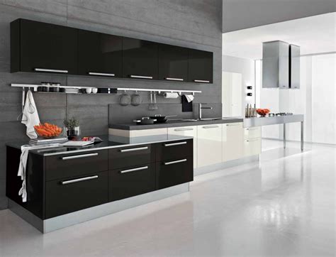 White black red green blue yellow magenta cyan. Black and White Kitchen Cabinets