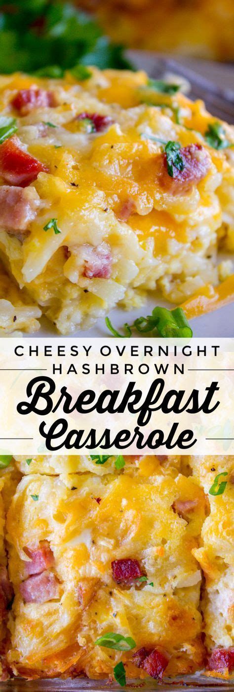 I love my egg bakes. Cheesy Overnight Hashbrown Breakfast Casserole | Breakfast casserole easy, Breakfast recipes ...