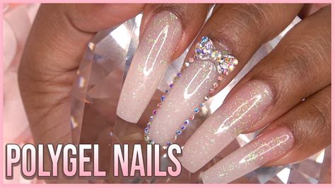 Prep your nails with a file down and shaping. PolyGel Nails with Dual Forms - Nail Tutorial - For ...