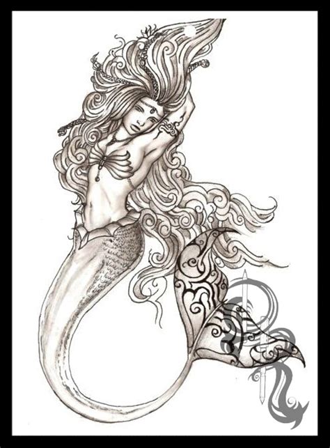 Our collection of mermaid cartoon drawings will be suitable for use as kid's coloring pages. Mermaid Legacy - Pencil Drawing - By Derrick Rathgeber ...