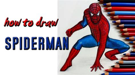 More images for how to draw spiderman swinging » How to draw Spiderman with colorpaperprincess - YouTube
