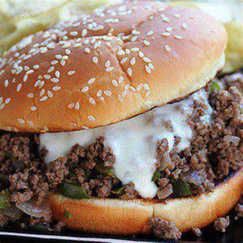 Slice them open and fill with the meat mixture. Philly Cheese Steak Sloppy Joes