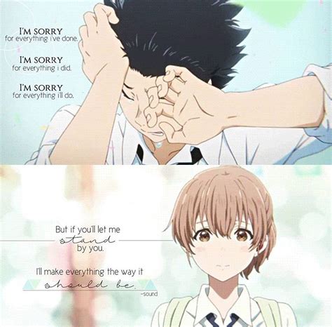 If you want to start a quotes/asilentvoice page, just click the edit button above. I love this movie. | Anime love quotes, Anime quotes ...