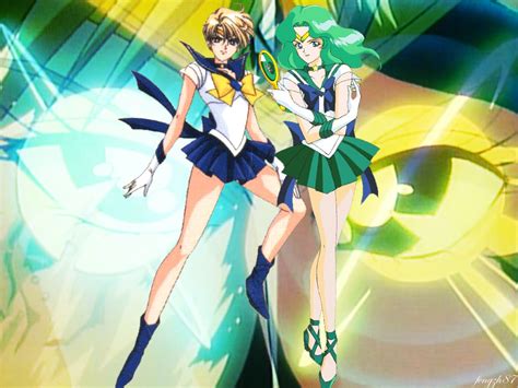 Using my henshin ribbon series to make these cool little lockscreens for your phone! Sailor Uranus & Sailor Neptune - Sailor Moon Wallpaper ...