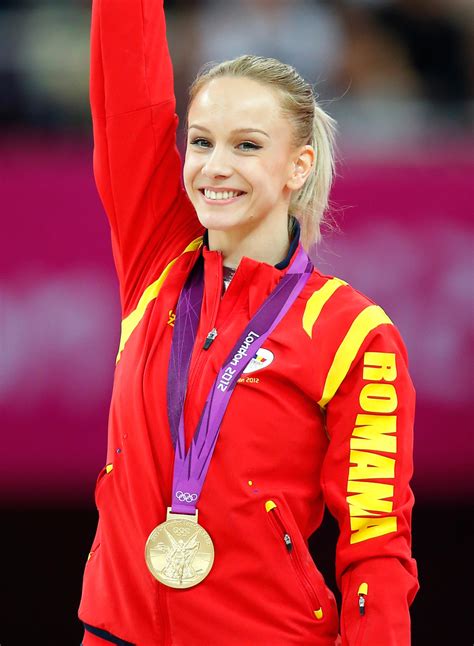 She won gold in one individual event, floor, in 2008, then won gold in a totally different event, vault, in 2012. Let's know Romania!: Sandra Izbasa