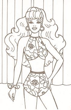It was almost as if color was the enemy and beige was the only option. 1980s Barbie Coloring Pages | 1980s clothing colouring ...