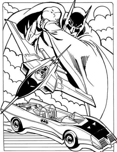 Coloring pages batman printable coloring image. Coloring Sheets Superhero Batman Batmobile Free For ...