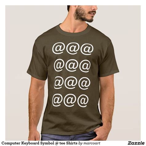 Copy and paste symbol from the list of all symbols in one click for pc. Computer Keyboard Symbol @ tee Shirts (With images ...