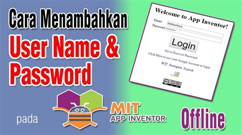 Setelah memasukan username dan password, klik login. Cara Menambahkan User Name dan Password pada MIT App ...