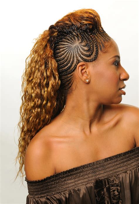 Rather than tying the synthetic hair at the root of your strands and then braiding, the hair is added to the braids farther down the shaft. Braid Gallery - The Braid Guru