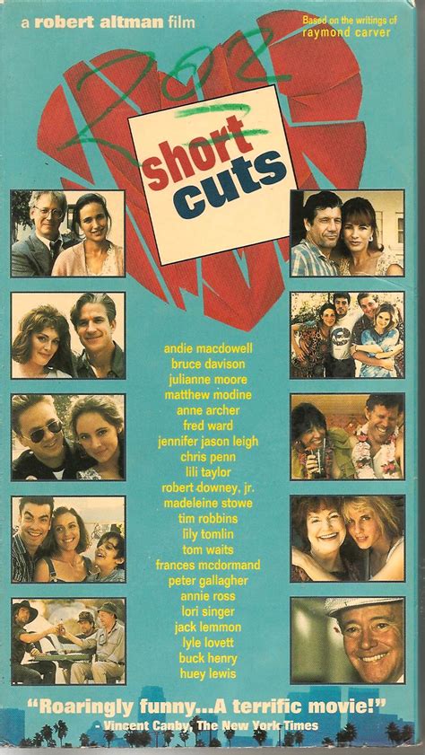 Released 1993 movie short cuts. Schuster at the Movies: Short Cuts (1993)