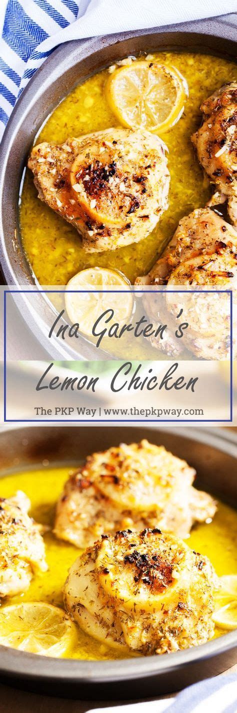 Preheat the oven to 450 degrees. Ina Garten's Lemon Chicken | Recipe | Food network recipes ...