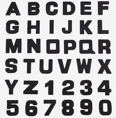 Gibraltar, w o d ; Aufkleber 3D Buchstaben Zahlen schwarz Metall Alphabet 0-9 Initialen ...