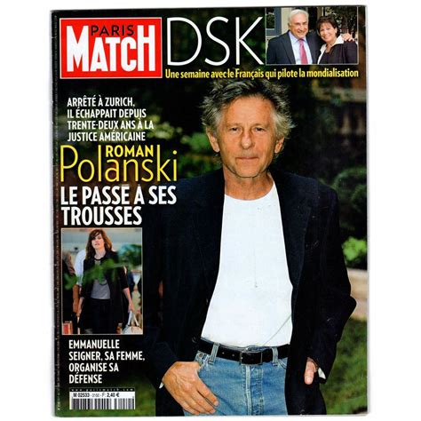 Thank you for the cover story at paris match coming out tomorrow @parismatch_magazine. Paris Match Magazine N°3150 - October 1, 2009 with Roman ...