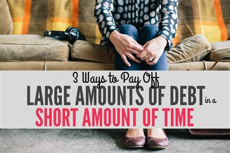 Check spelling or type a new query. 3 Ways to Pay off Large Amounts of Debt in a Short Amount of Time - Single Moms Income