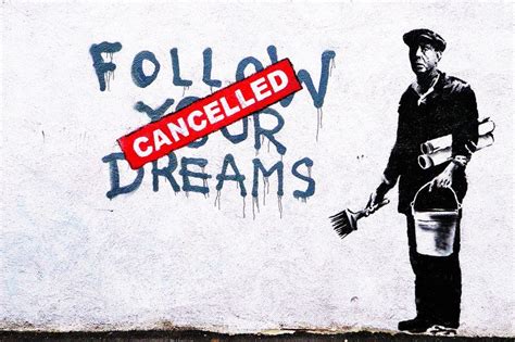 Straßenkünstler bilder abstrakt straßenkunst banksy dunkle stadt zeichnungen fotokunst kunst. Banksy POSTER A3 PRINT Dreams von STREET ♥ HEART - Finest ...