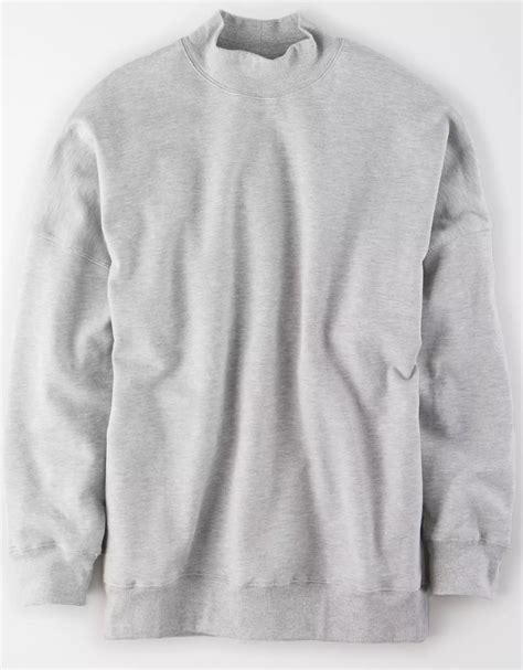 Download AE Studio Fleece Oversized Mock Neck Sweatshirt in 2020 ...