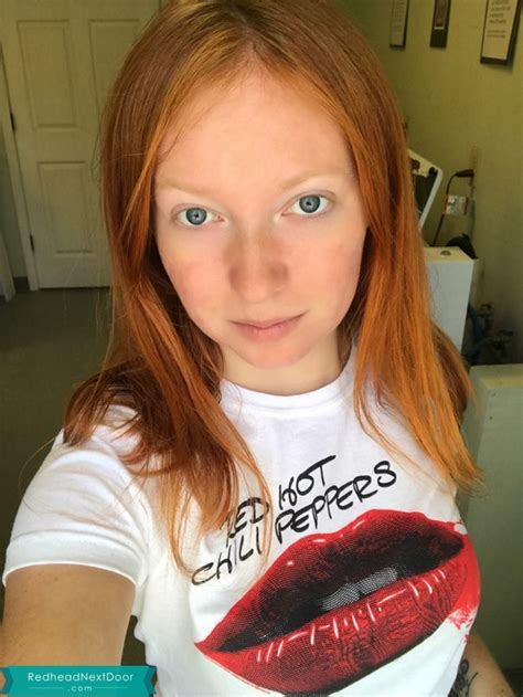 English milf ginger tiger didn't put on her underwear this morning and doesn't mind you watching her dildoing her succulent fanny. Who likes Red Hot Chili Peppers? - Redhead Next Door Photo ...