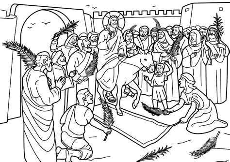 123clipartpng provides you with png, psd, icons, and vectors. Entry of Jesus christ into Jerusalem coloring pages