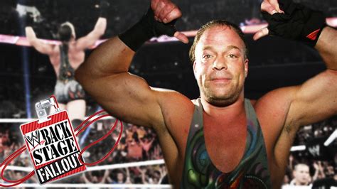 Maybe you would like to learn more about one of these? Video: Backstage Fallout With Rob Van Dam - Wrestling Inc.