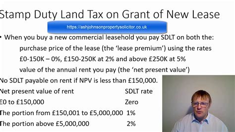 You can calculate how much stamp duty you'll have to pay here, using our calculator. Stamp Duty Land Tax leasehold calculation - YouTube