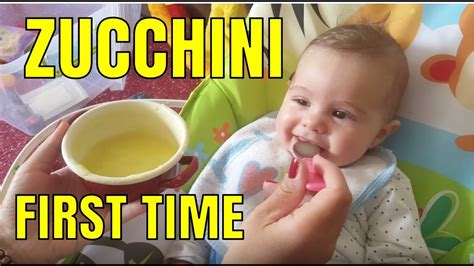 Regarding best first foods for baby. FIRST TIME TRY ZUCCHINI PURE - BABY REACTION - FOOD FOR ...