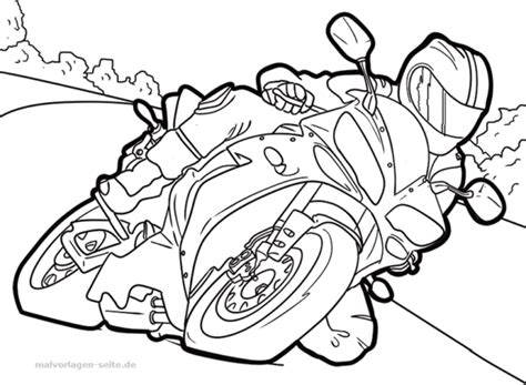 Mit flexionstabellen der verschiedenen fälle und zeiten aussprache und relevante diskussionen kostenloser vokabeltrainer. Malvorlage Motorrad | Ausmalbilder, Malvorlagen und Ausmalen