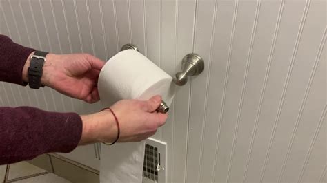 How to quickly and easily install a single pole toilet paper holder. How to Properly Install Toilet Paper - YouTube